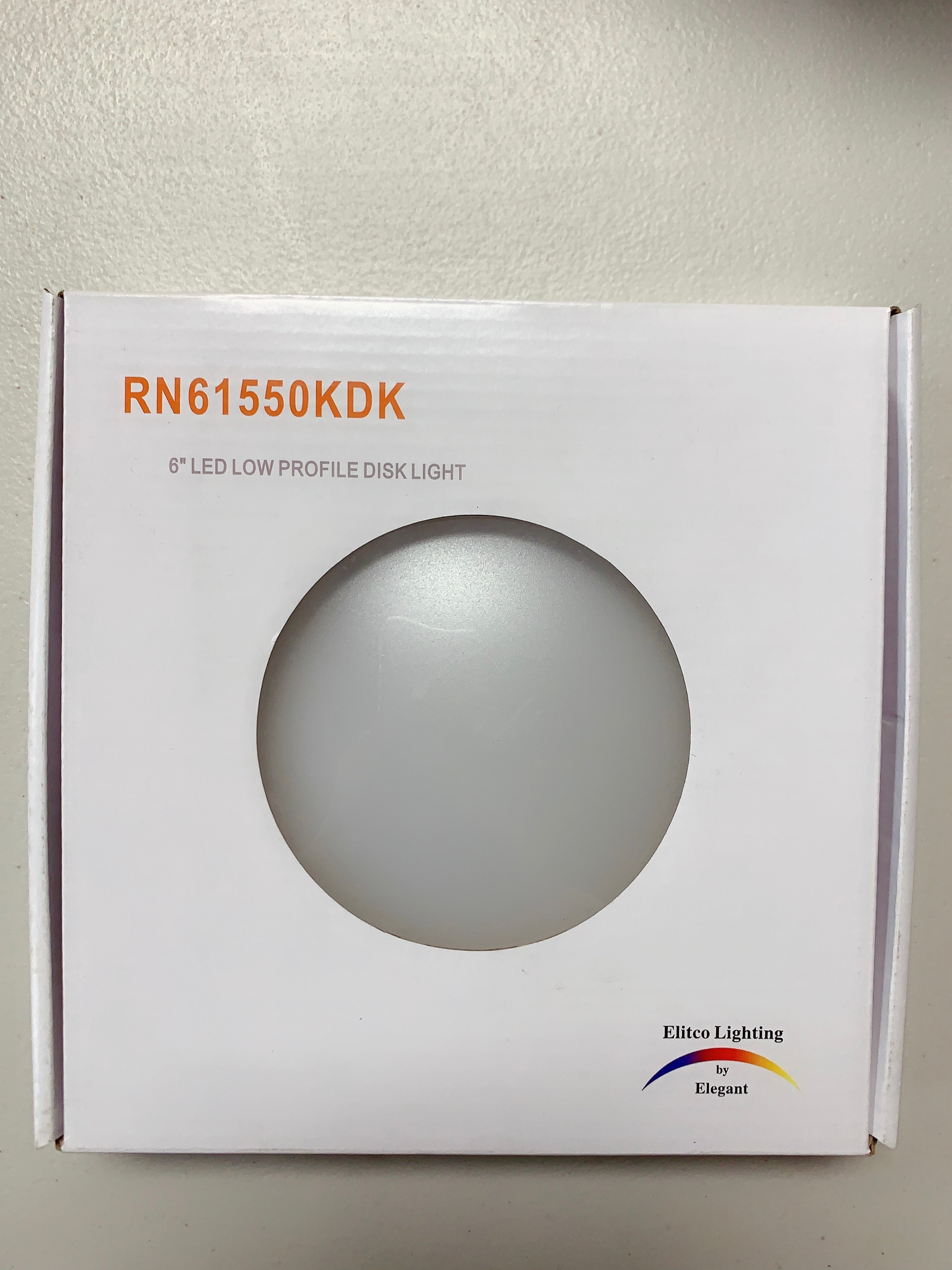 ELITCO LIGHTING 6’’ LED LOW PROFILE DISK LIGHT