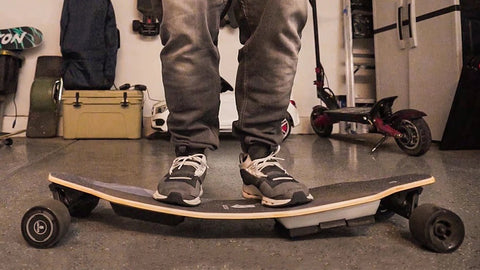 bamboo and fiberglass electric skateboard