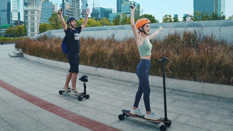 Electric Skateboard Goofy Stance