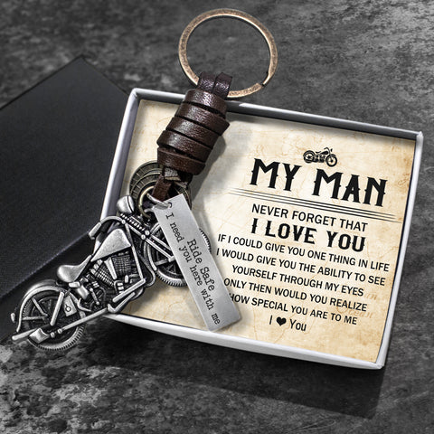 Motorbike Keyring, Personalised Gift, Motorcycle Keychain, Biker Gifts,  Ride On