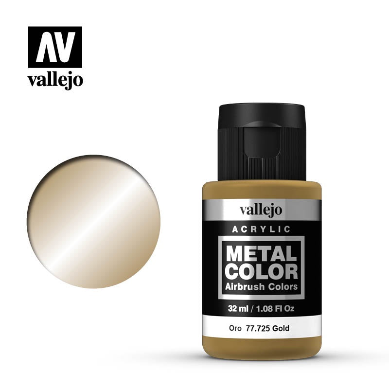 Vallejo Liquid Gold 35 ml  Colore liquido permanente metallico a base  d'alcool