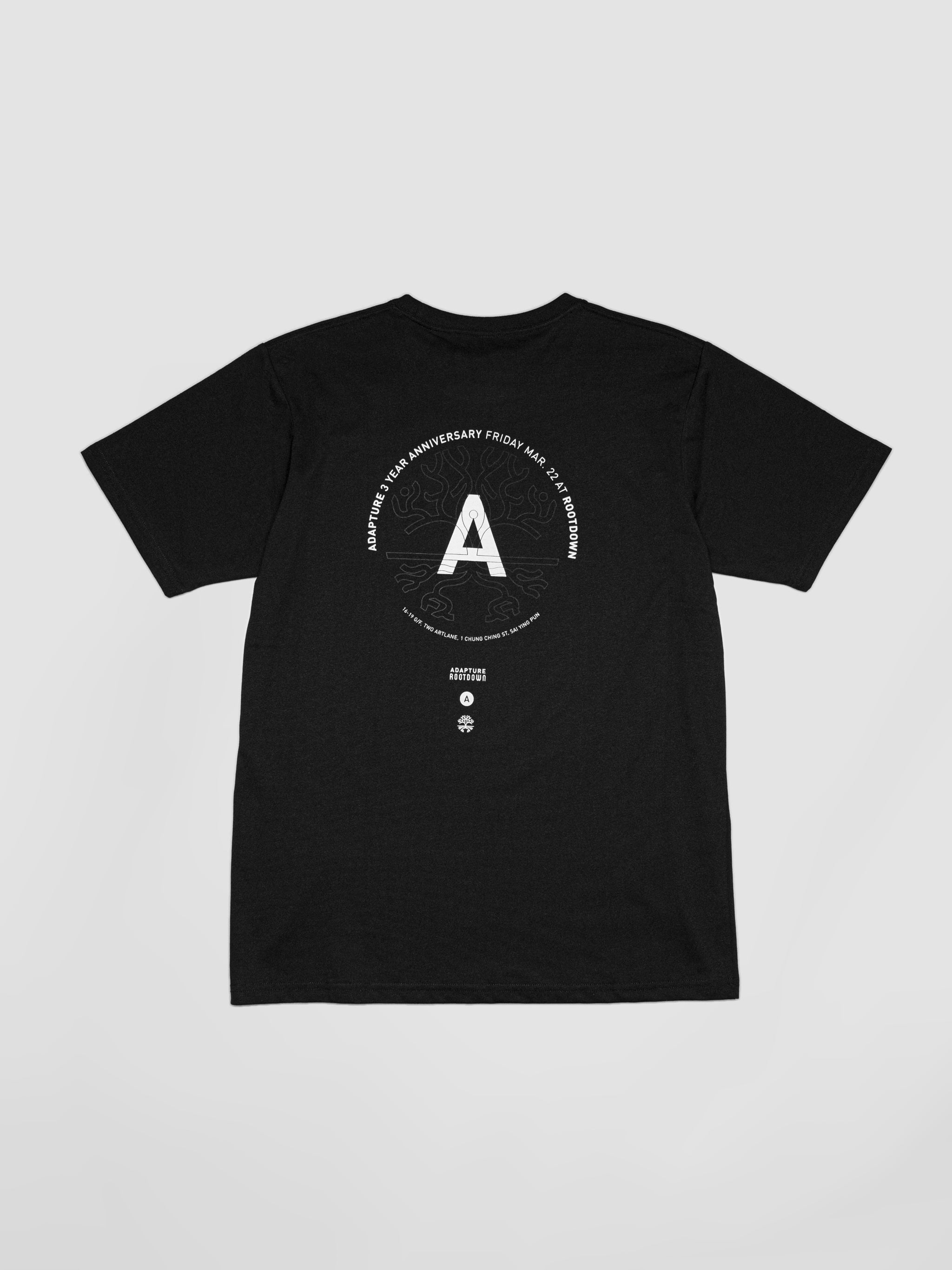 ADAPTURE X ROOTDOWN 3 YEAR ANNIVERSARY SHIRTS