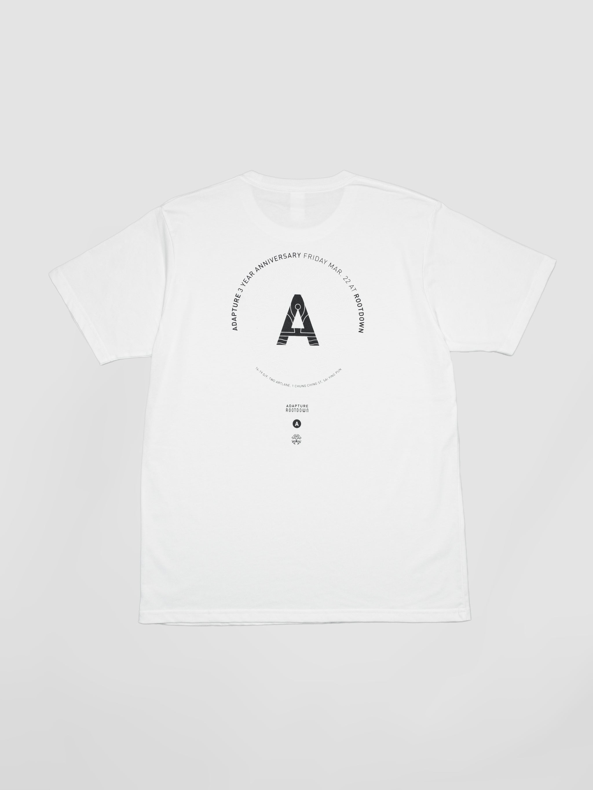 ADAPTURE X ROOTDOWN 3 YEAR ANNIVERSARY SHIRTS