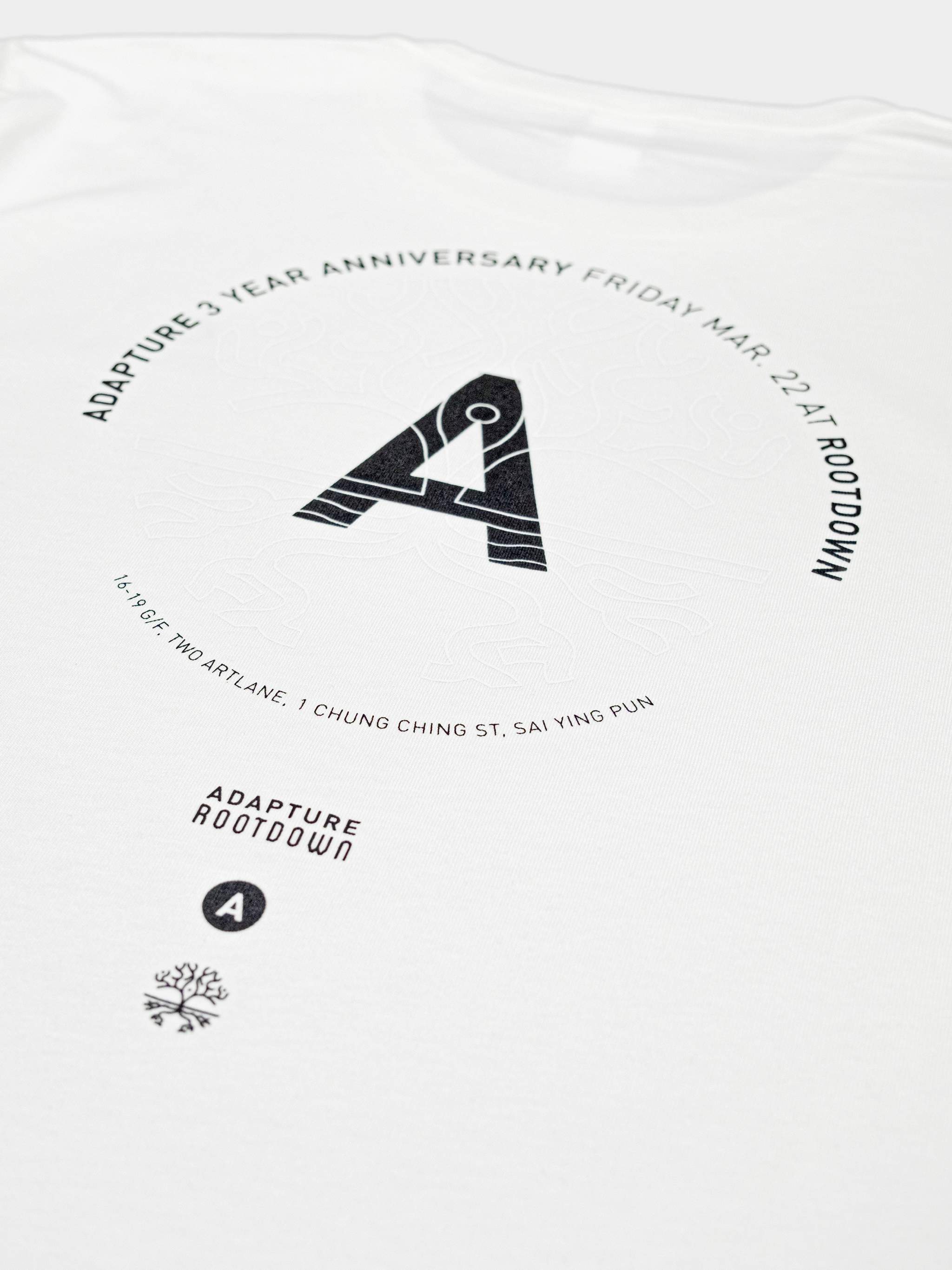 ADAPTURE X ROOTDOWN 3 YEAR ANNIVERSARY SHIRTS