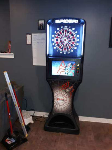 Arachnid 360 Spider 2000 Series Electronic Home Black Dartboard delivered and assembled in Florida, March 2023