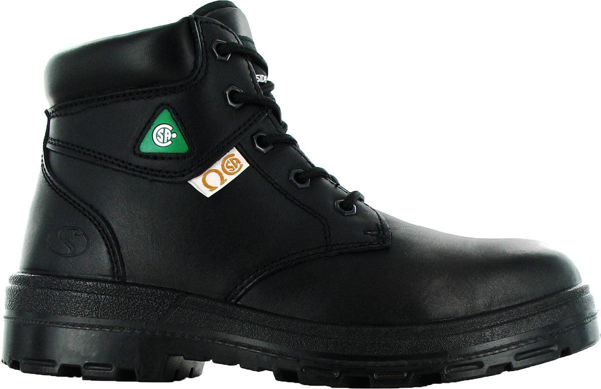 green patch safety shoes