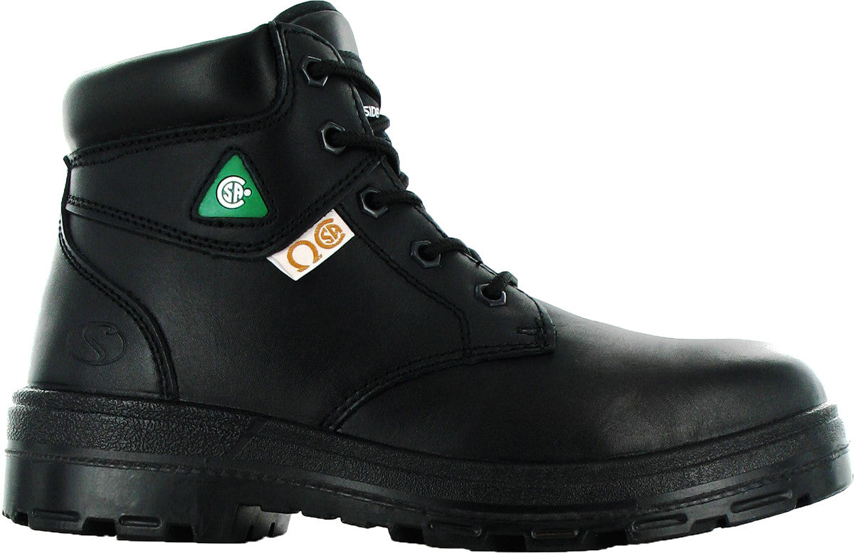 safety shoes green patch