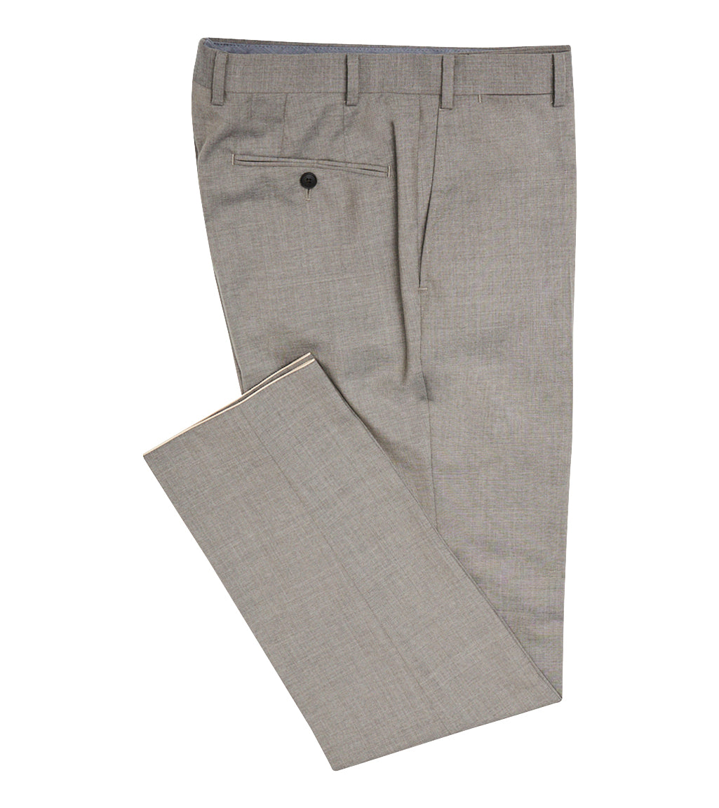 Flight Trouser - Taupe Lightweight Wool