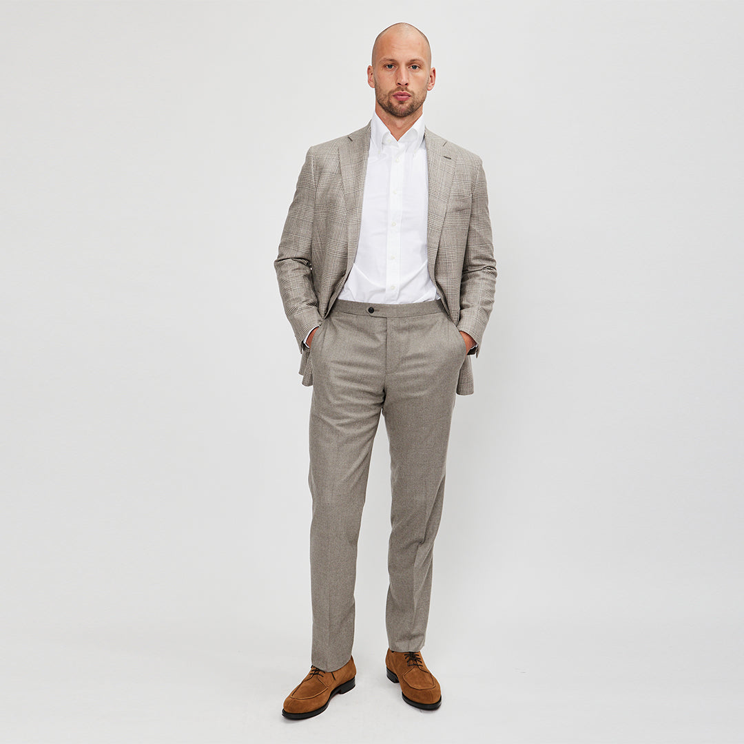 AK MC Riviera trousers in light grey VBC flannel - Alexander Kraft Monte  Carlo