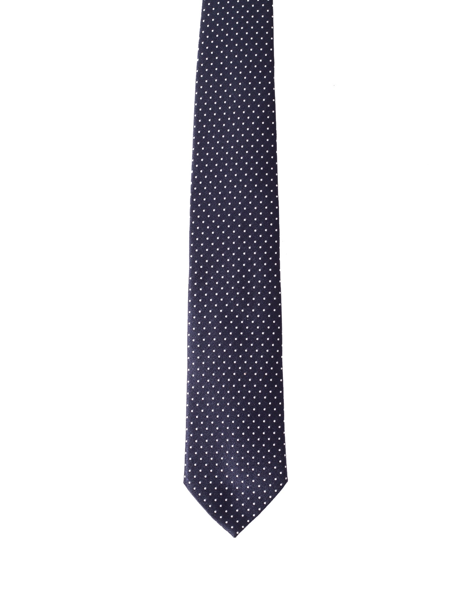 Fumagalli Midnight Navy Polka Dot Tie