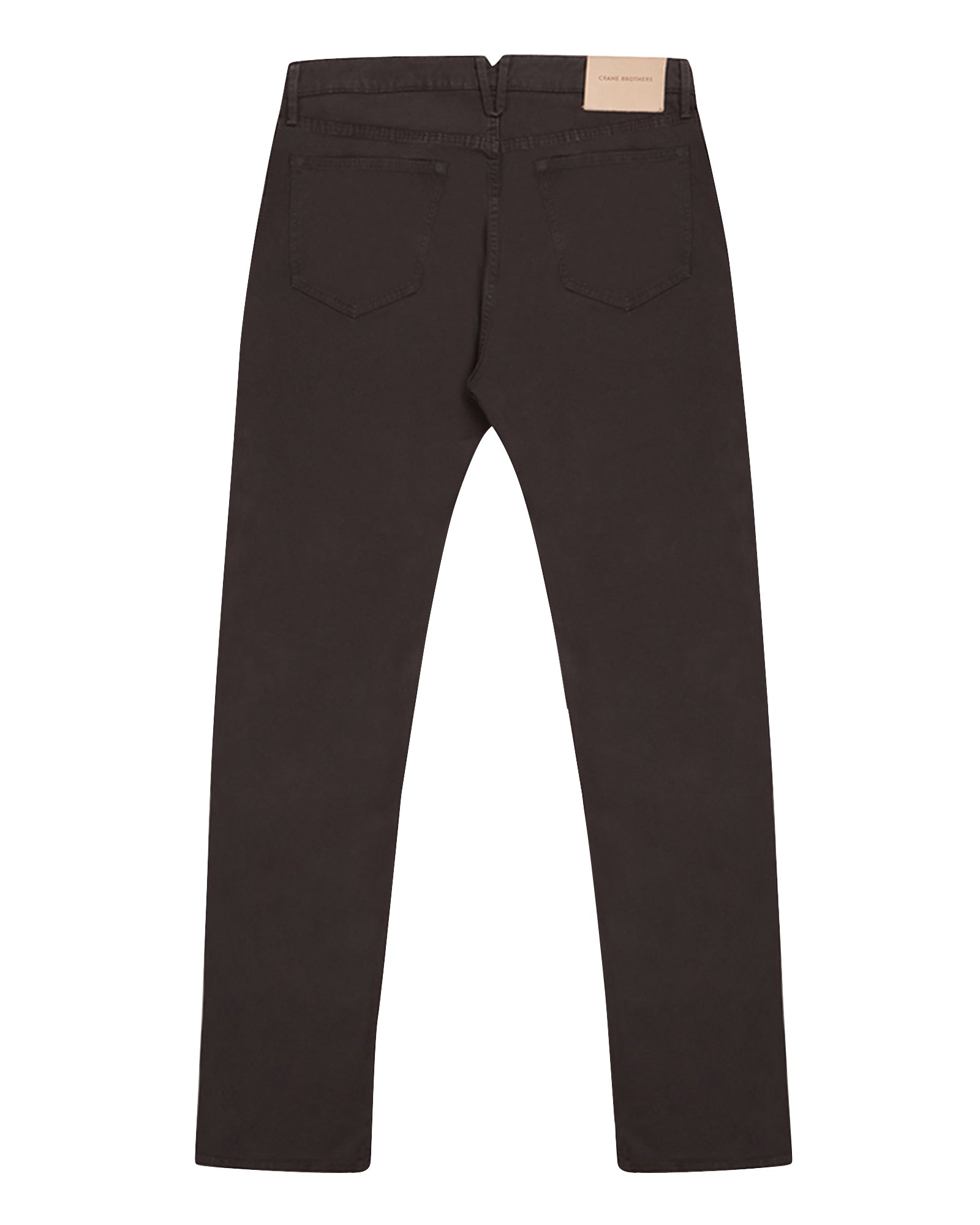 Dark Brown Broken Twill Five Pocket Pant