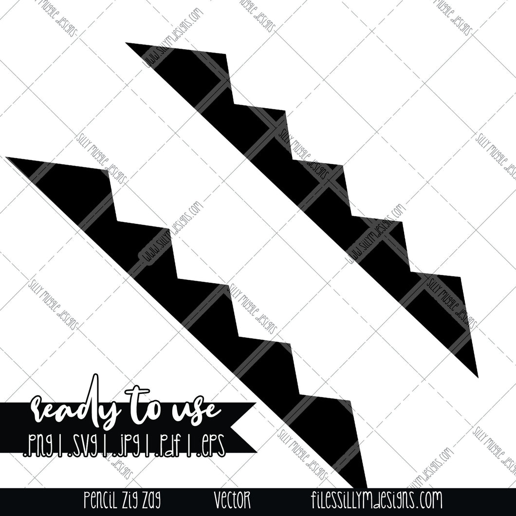 Download Pencil Teacher Tumbler Zig Zag Template Svg Jpeg Png Silhouette Sillymdesigns