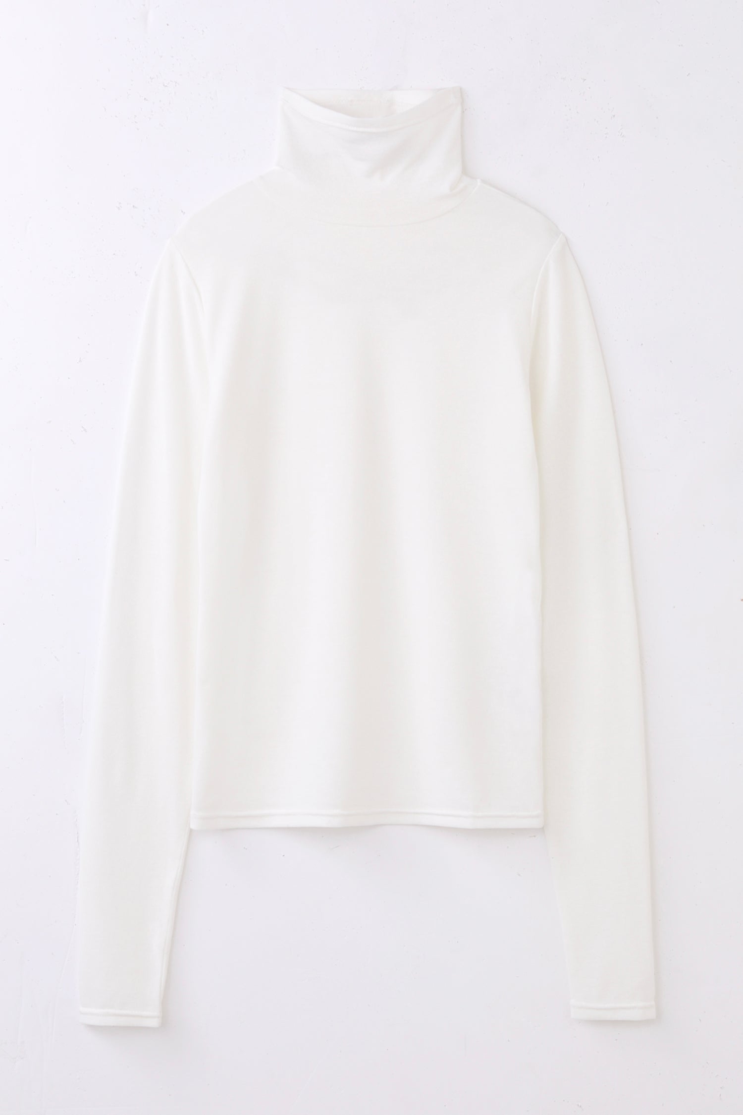 sheer white turtleneck