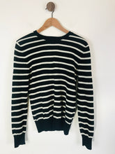 Load image into Gallery viewer, Autograph Women&#39;s Cashmere Striped Jumper | UK8 | Black

