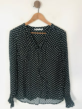 Load image into Gallery viewer, Oasis Women&#39;s Polka Dot Blouse | UK10 | Black
