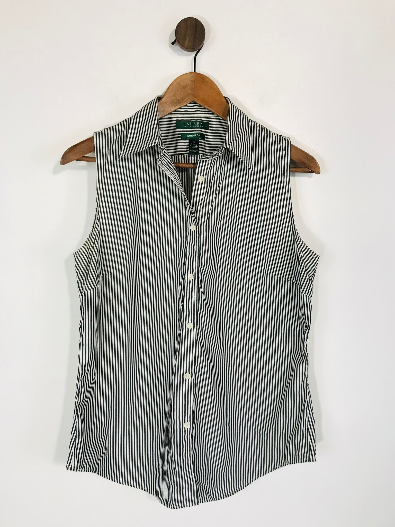 Ralph Lauren Women's Striped Sleeveless Button-Up Shirt | M UK10-12 | –  ReThread