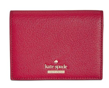 Kate Spade- small boxed bifold wallet- rose pink – Bechoozy