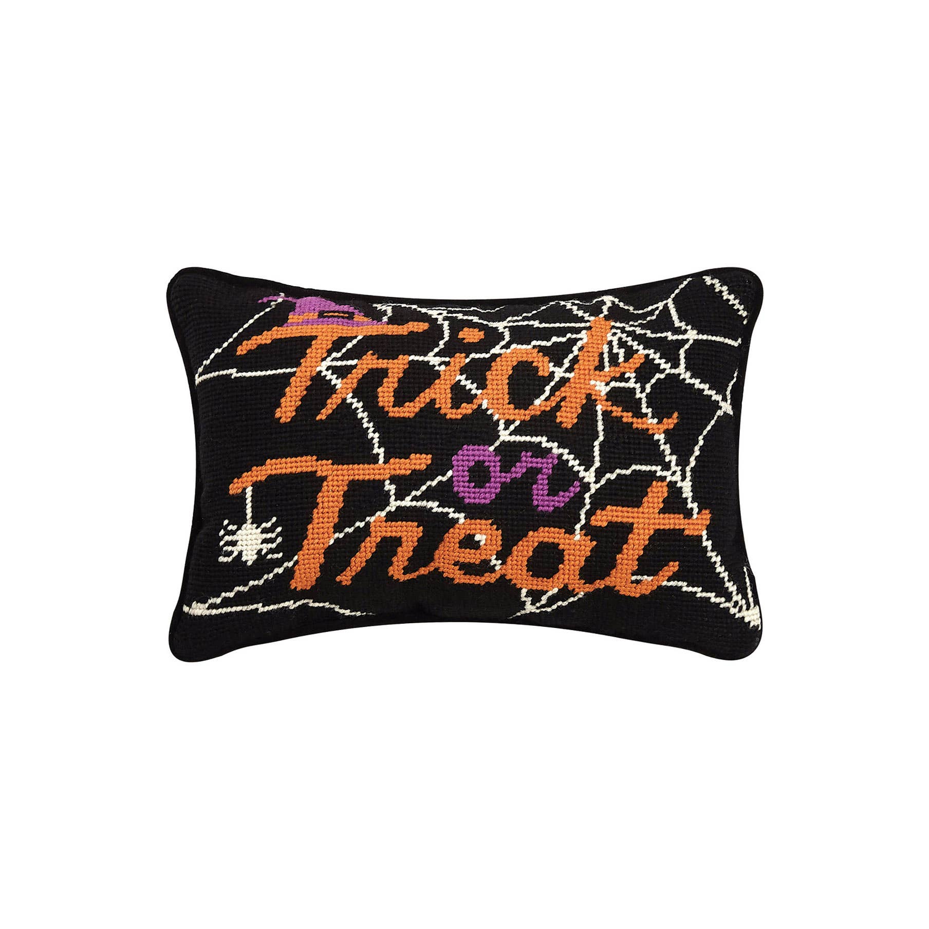 Image of Trick or Treat Needlepoint Pillow