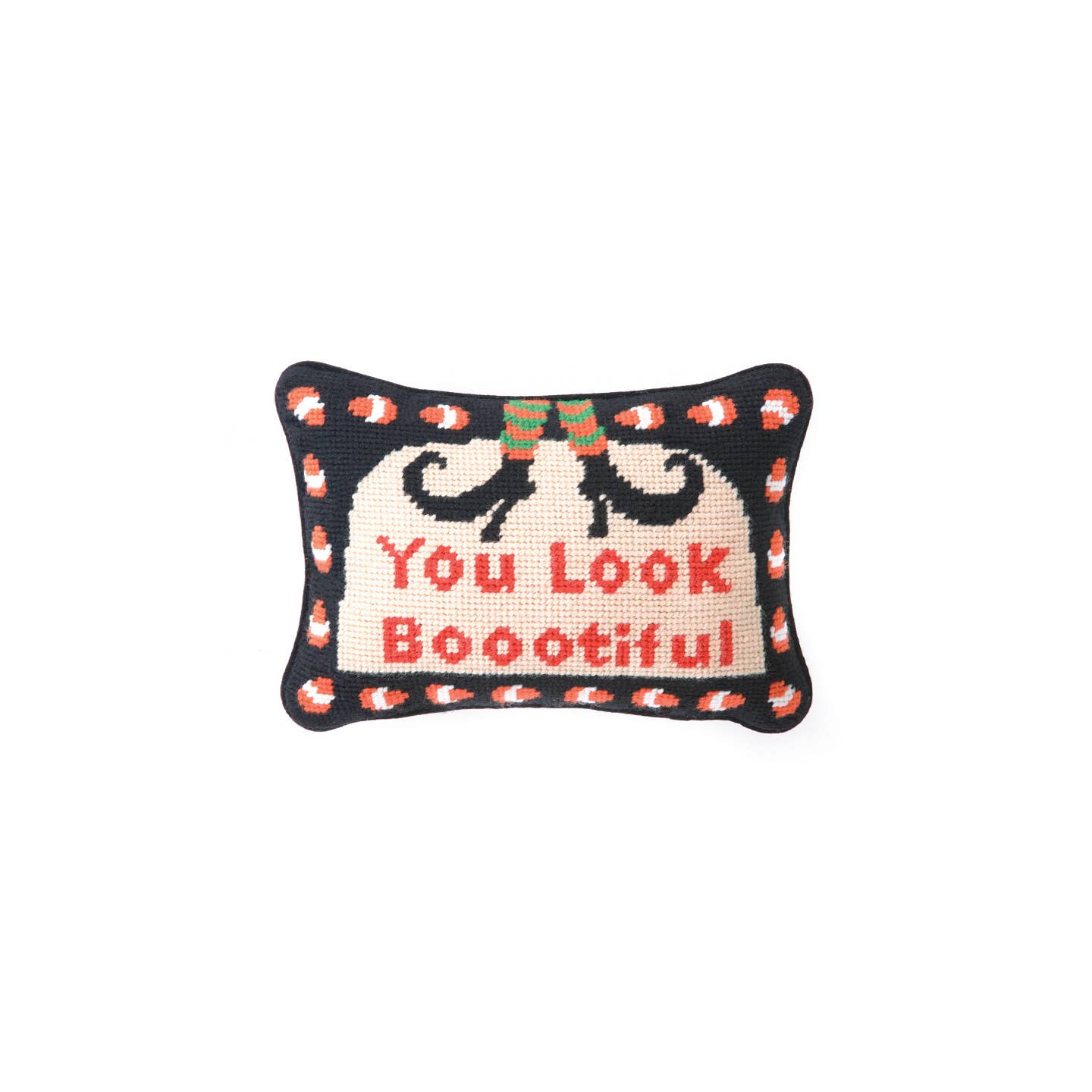 Image of You Look Bootiful Needlepoint Pillow