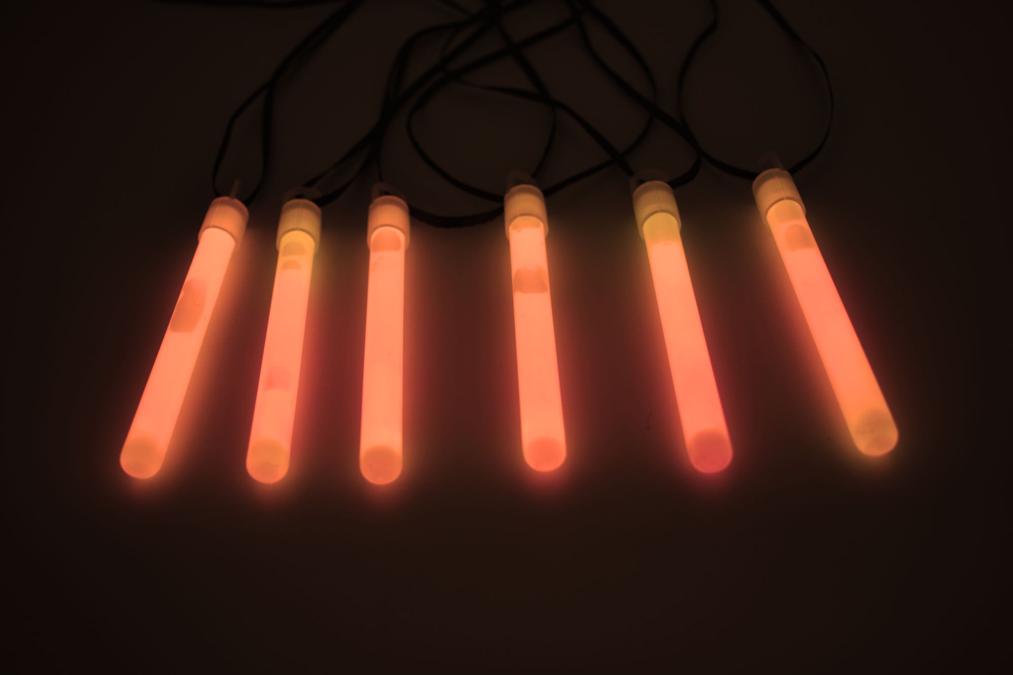 1.5 Inch Orange Mini Glow Sticks - Pack of 50