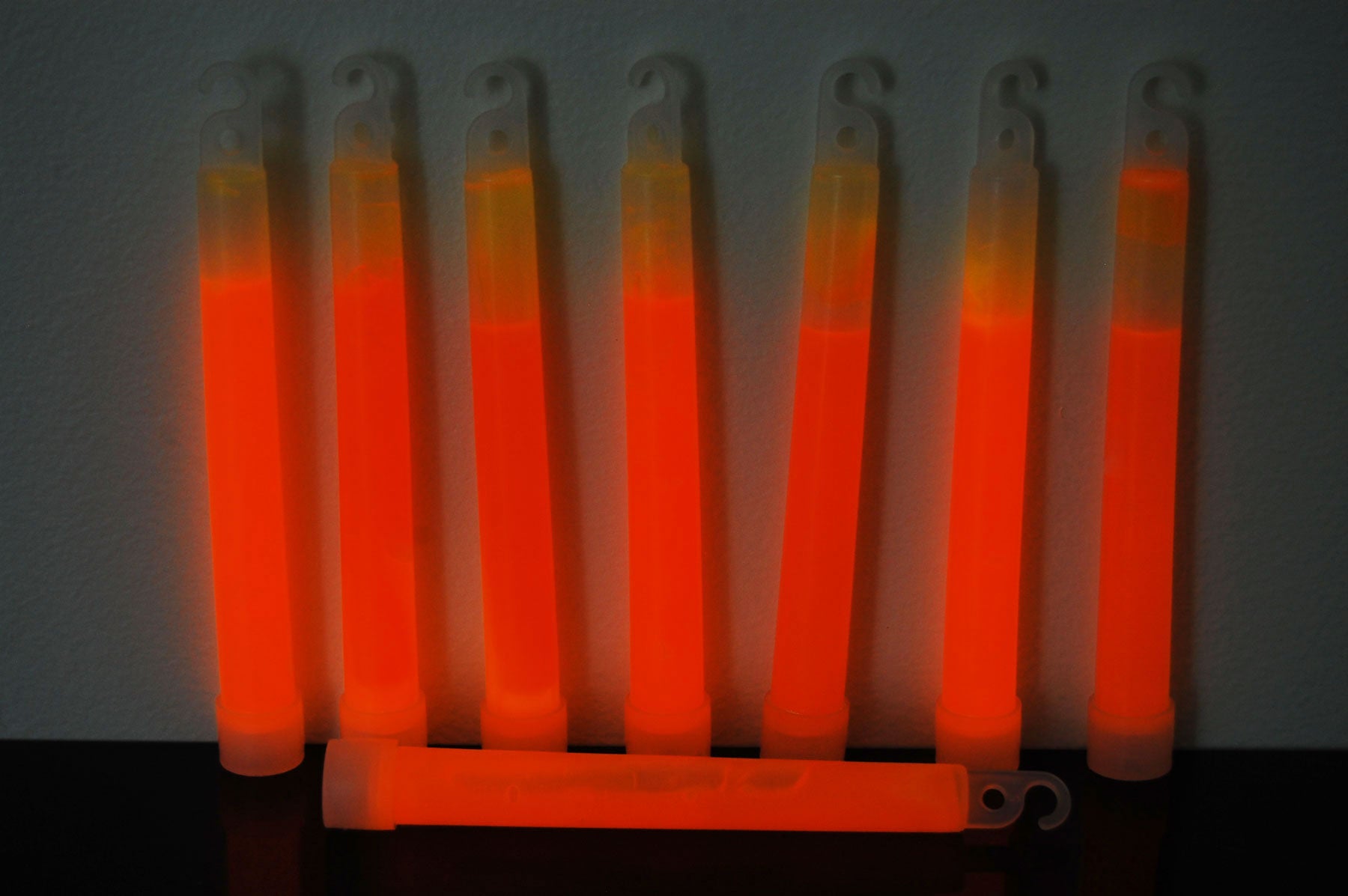 DirectGlow 50ct Orange 1.5 inch Mini Glow Sticks 