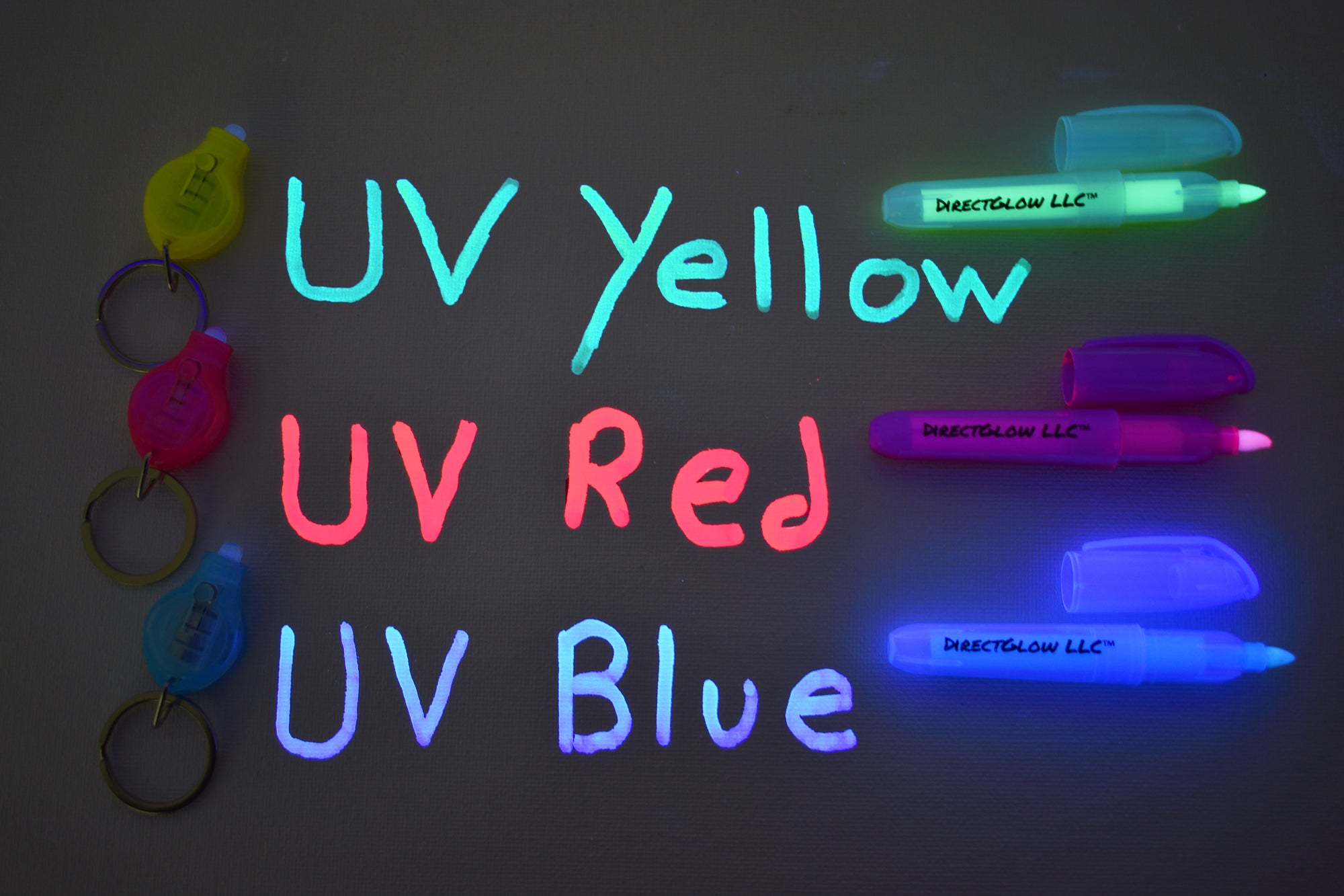 Opticz UV Blacklight Reactive Large Tip Invisible Ink Marker, Blue :  : Home