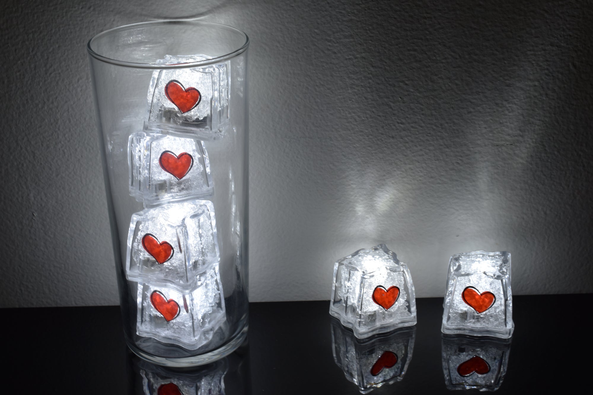 LiteCubes Jewel Holiday Light up Flashing LED Ice Cubes for Drinks