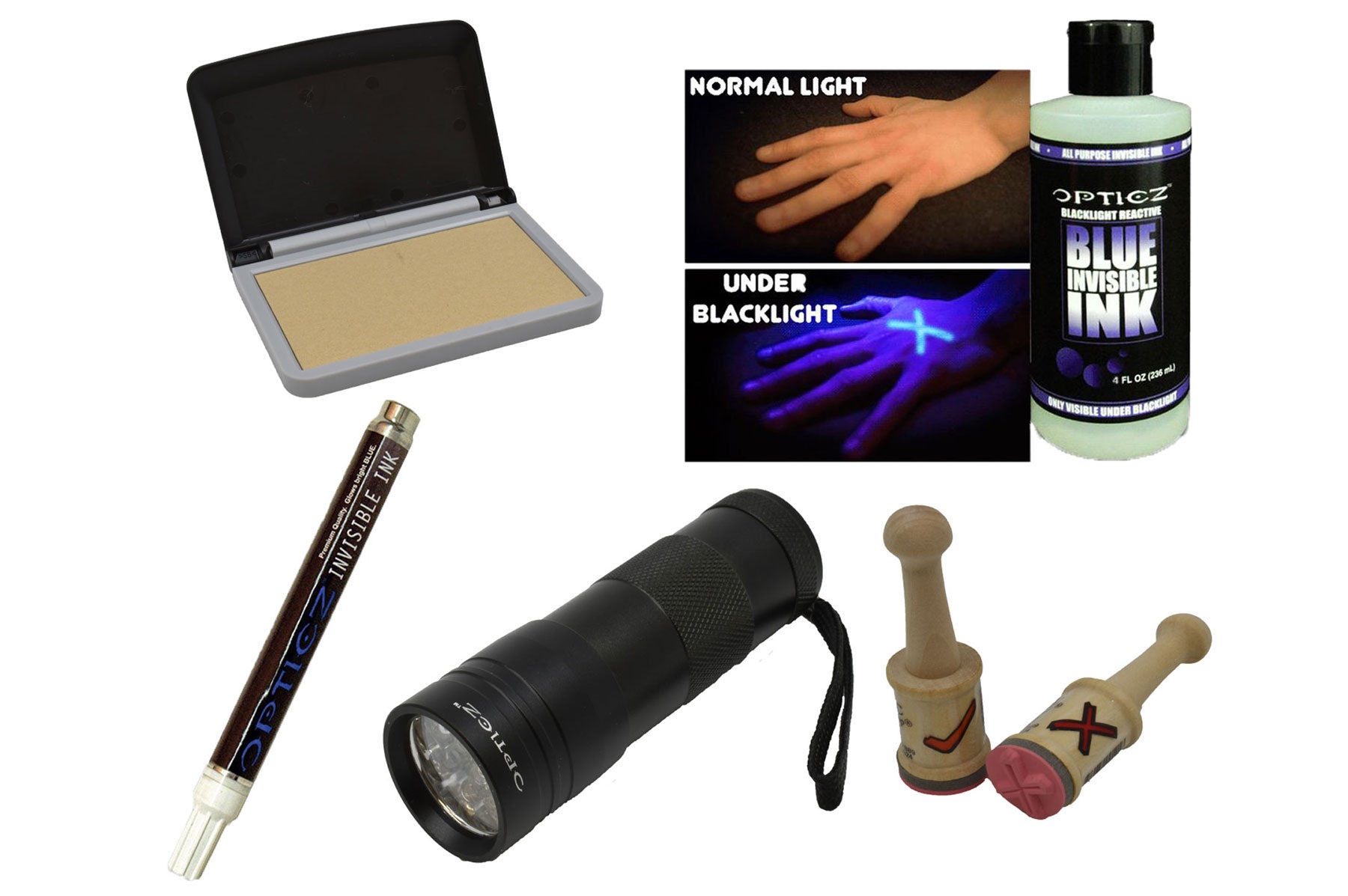 Opticz Blacklight Invisible Blue Ink All Purpose Metal UV Marker –  DirectGlow LLC