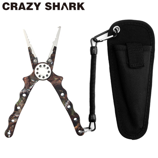 Crazy Shark Fishing Pliers Hook Remover Long Nose Fish Plier 11