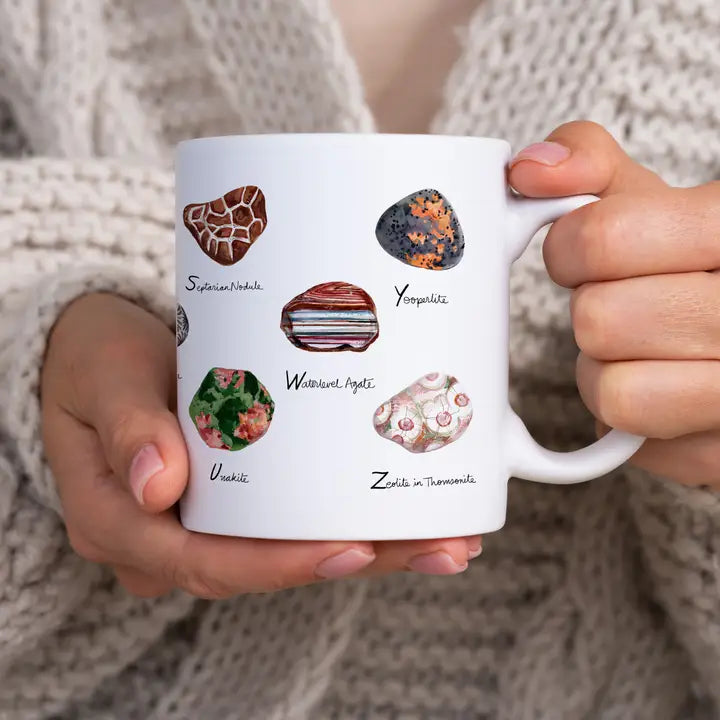 A to Z Michigan Rocks and Fossils 11 oz Mug
