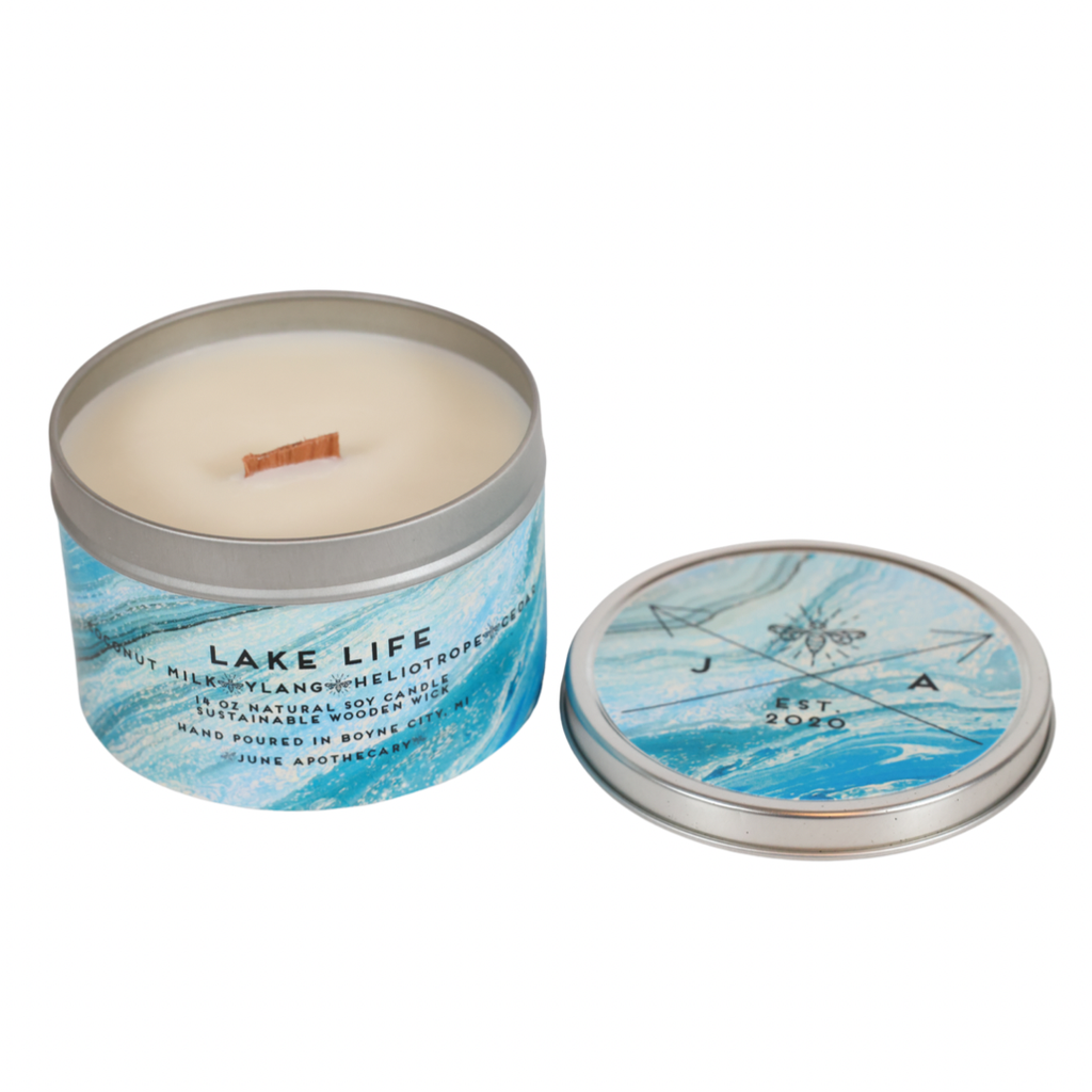 Medium Lake Superior Agate Gel Candle  Burn the Candle Keep the Treas –  DevonianCoast