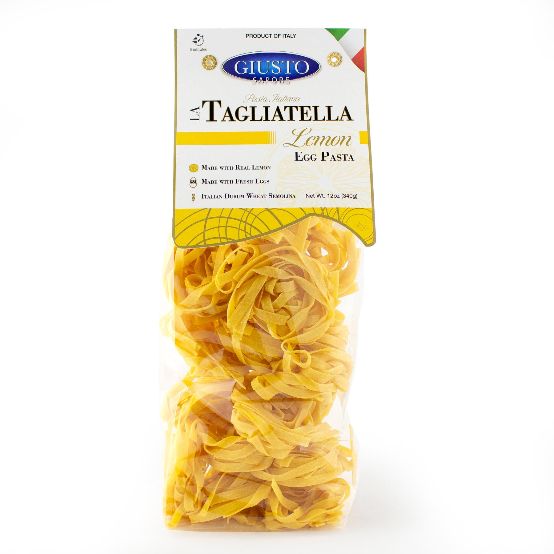 Egg Pasta Lemon Tagliatella Nests – Giusto Sapore