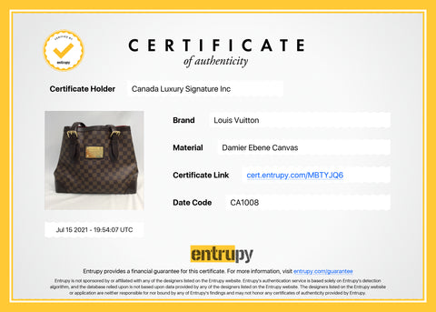 entrupy, Bags, Entrupy Certificate All Items Are 0 Authentic Guaranteed