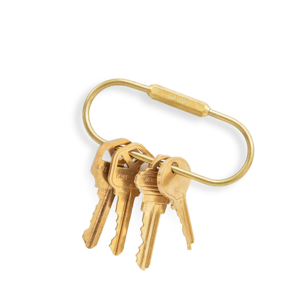 Kikkerland Key Ring Brass Assorted