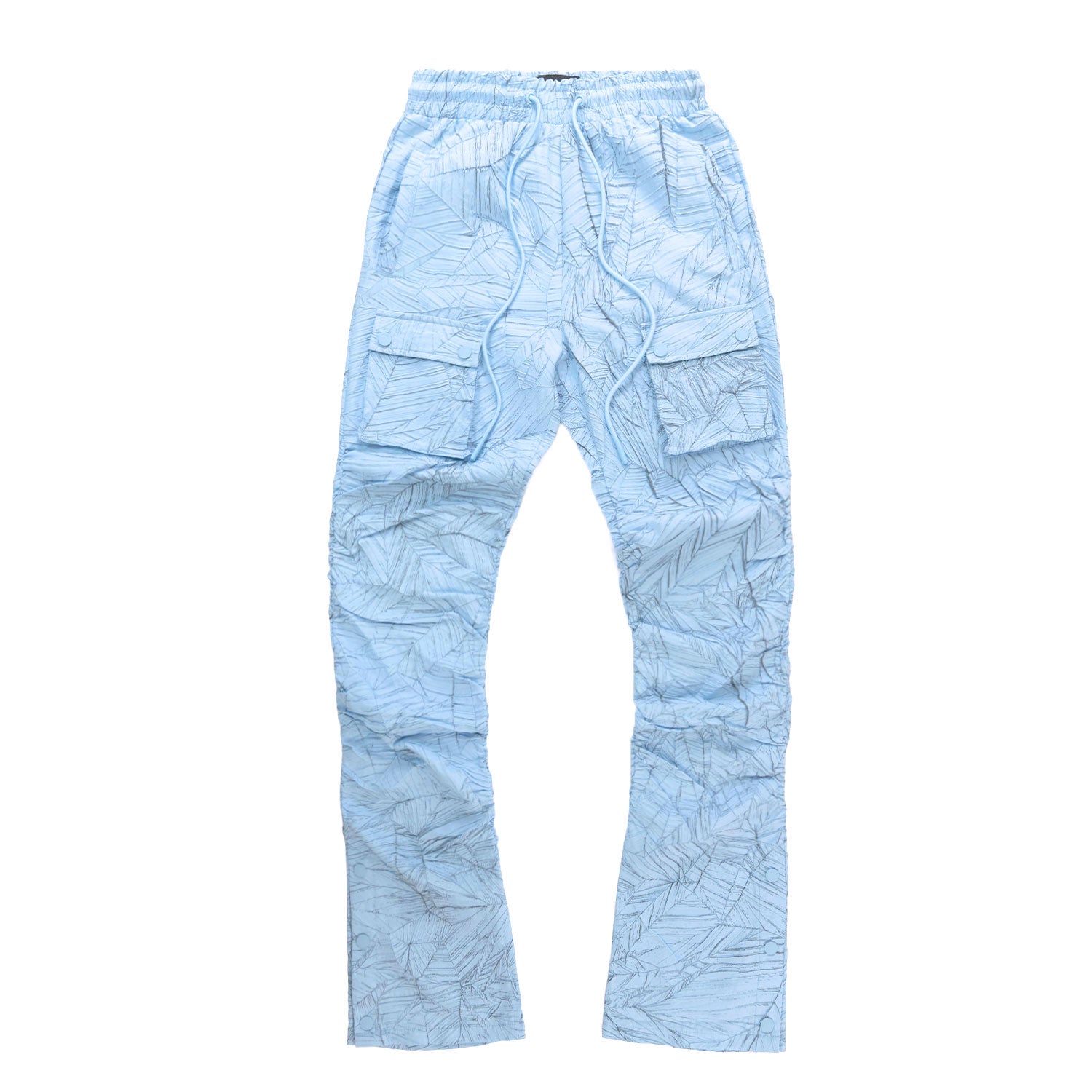 F6464 Monico Nylon Stacked Pants - Blue - FROST ORIGINALS product image