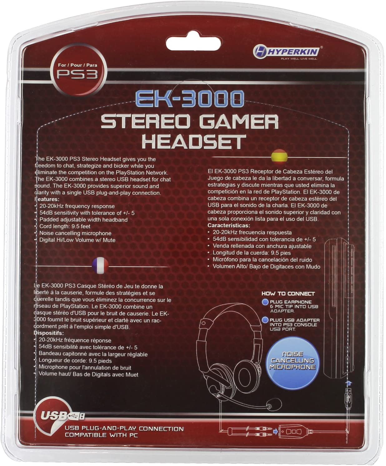 ek 3000 stereo gamer headset