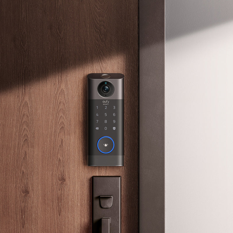 Eufy Security S330 Video Smart Lock, 3-in-1 Camera+Doorbell+Fingerprint Keyless