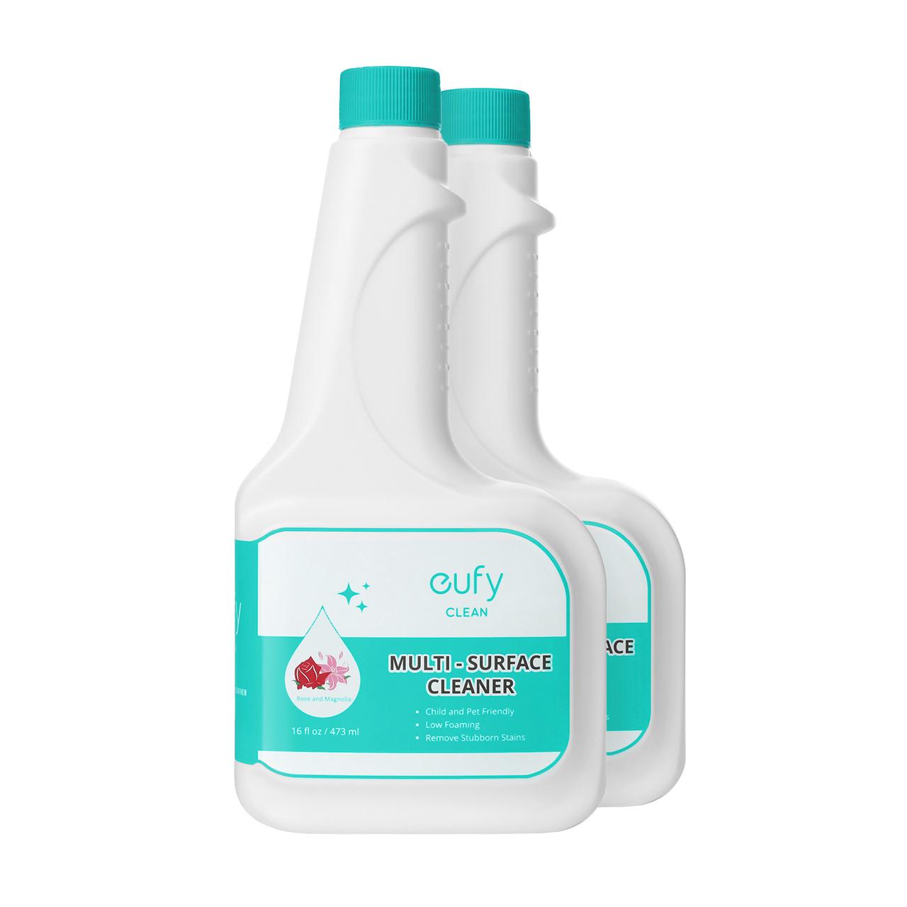 eufy RoboVac Hard Floor Cleaning Solution (2 Bottles), Compatible with X10 Pro Omni, X8 Pro, X8 Pro SES, X9 Pro, G10 Hybrid