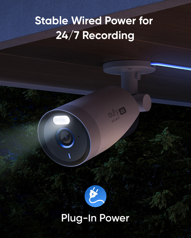 eufy Security eufyCam E330 (Professional) Add-On Camera, Outdoor Security  Camera, 4K Resolution, 24/7 Recording, Plug-in, Enhanced Wi-Fi, Face