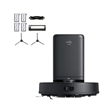 

eufy Clean X8 Pro with Self-Empty Station + Replacement Parts Kit Black