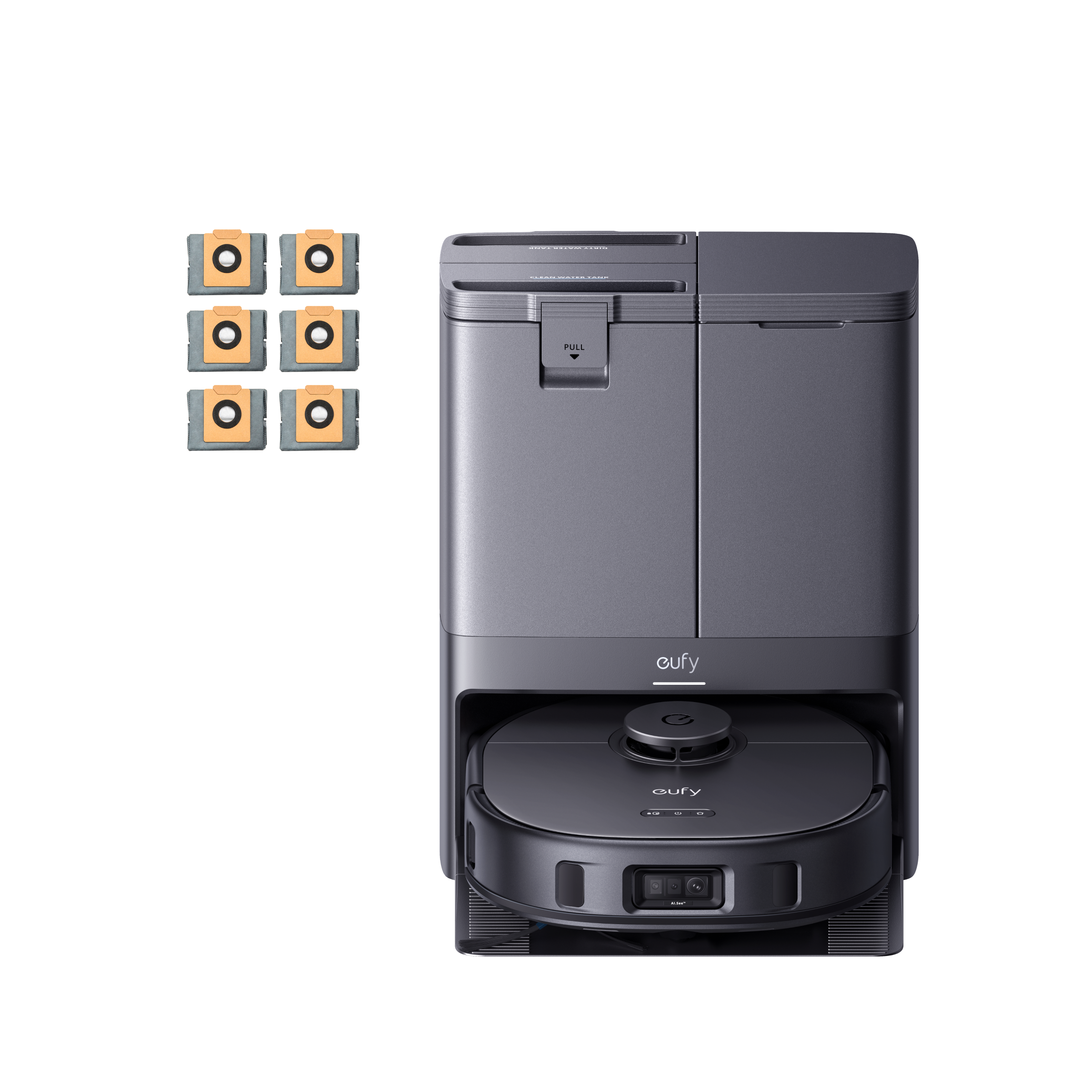 

eufy X10 Pro Omni + Dust Bags（6-Pack） Black