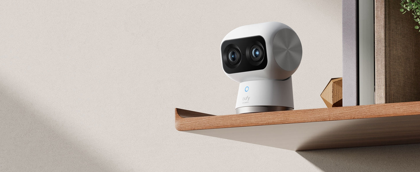 eufy Security Indoor Cam S350, Dual Cameras, 4K UHD Resolution Security  Camera with 8× Zoom and 360° PTZ, Human/Pet AI, Ideal for Baby Monitor/  /Home