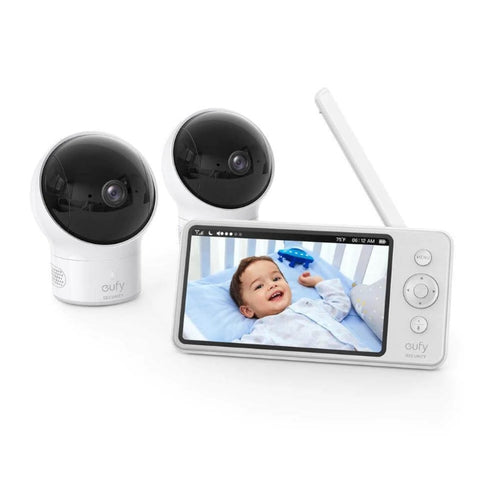 Babysense 7 Breathing & Split Screen Video Baby Monitor, 2 Cameras