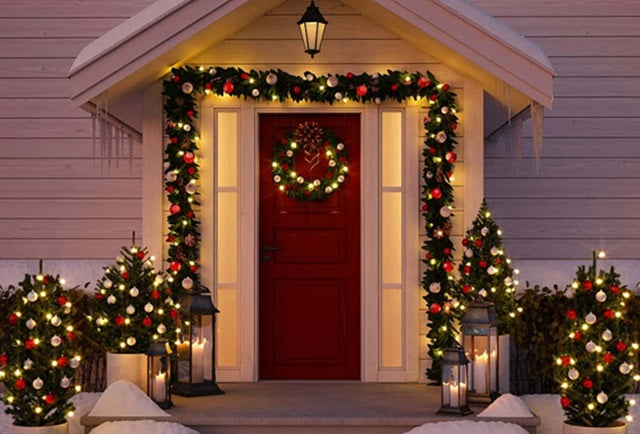 decorate the door for christmas