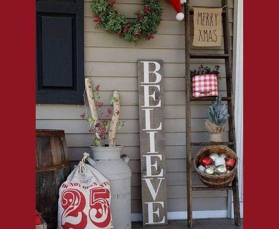 wooden christmas signs