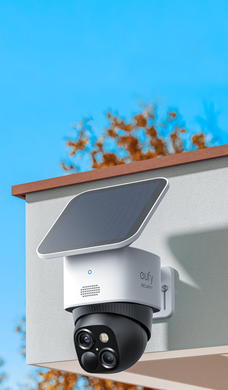 SoloCam S340 Wireless Outdoor Security Camera with Dual Lens and Solar Panel