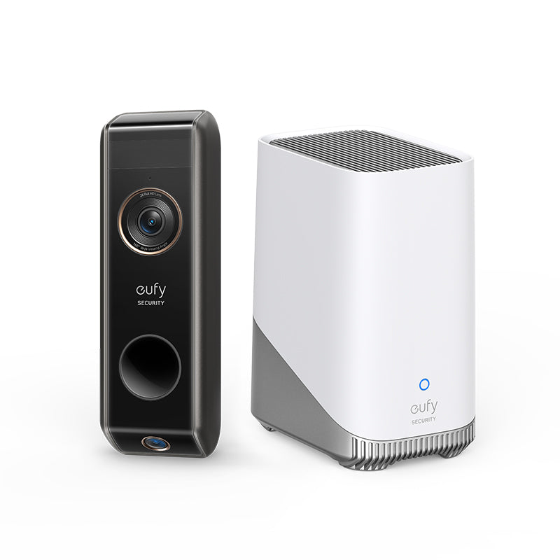 eufy security Video Doorbell Dual Camera (Wired) with Chime Dual Cam  Delivery Guard 2K with HDR