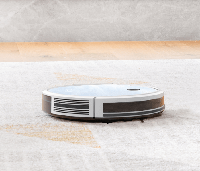 white robot vacuum