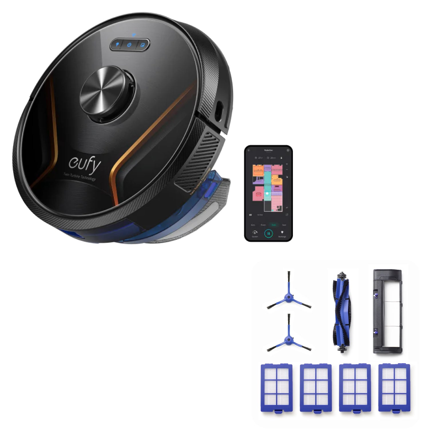 

RoboVac X8 Hybrid + Replacement Kit Black