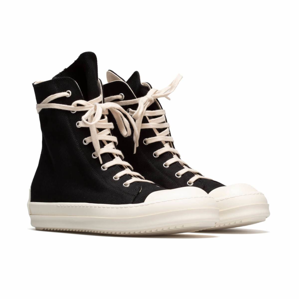 rick owens drkshdw high top ramones